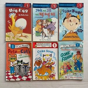 Children's Book Set Of 6 Lever 1  Step In To Reading